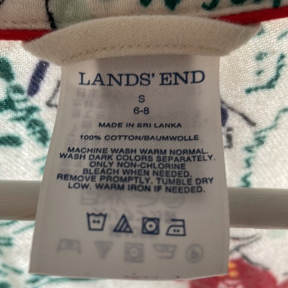 Lands end sleep shirt, Christmas / holiday print. - Picture 4 of 4